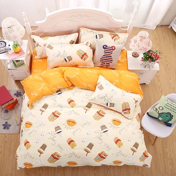 

3/4Pcs Modern Simple Plaid Printed Bedding Sets Home Bedroom Decoration Polyester Pillowcase Bedclothes Cozy Duvet Cover Bed Set