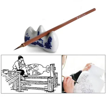 

Small Hook Line Pen Pottery Tools Writing Brush Rat Whisker Coloring Painting Underglaze Paint Pens Ceramic Clay Polymer Tool