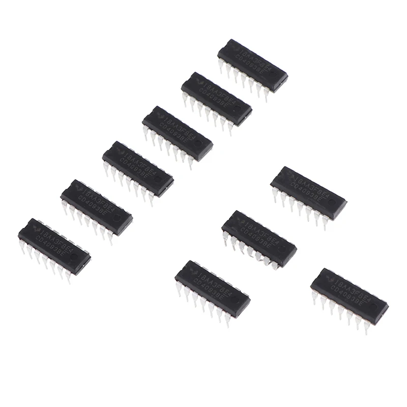10 шт. CD4093BE DIP14 CD4093 DIP 4093 DIP-14 4093BE новое и оригинальное IC