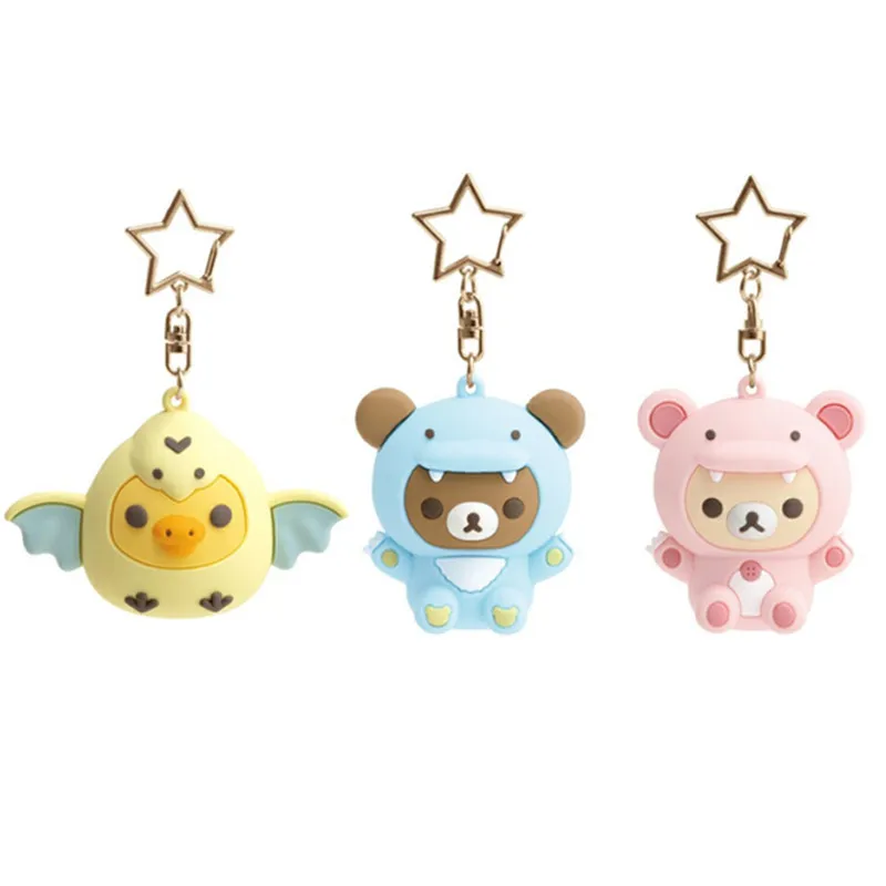 Rilakkuma Plush Toy Doll Key Chain Korilakkuma Kiiroitori Yarn muffler