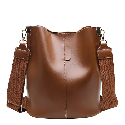 

Casual Buckets Bags For Women Large Capacity Totes Designer Shoulder Bag Luxury Pu Leather Crossbody Bag Lady Big Purses Winter