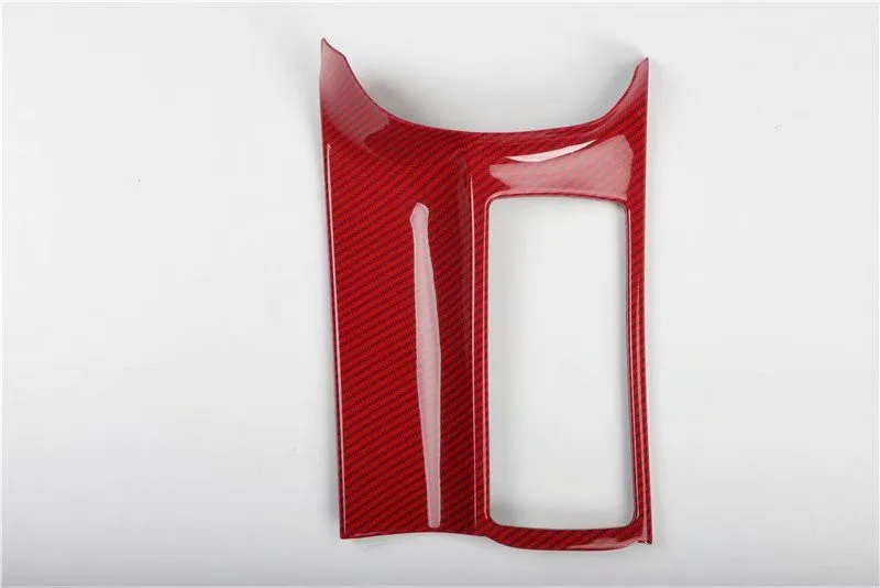 1pc Car stickers ABS carbon fiber grain Central control glass cup panel decoration cover for 2009-2