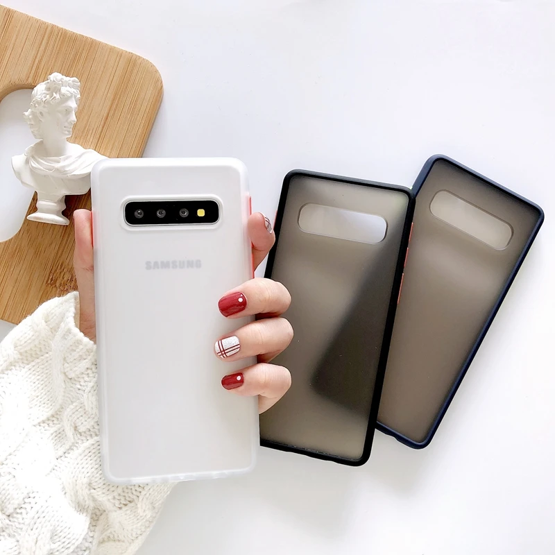 Двухцветный Мягкий силиконовый чехол для Samsung Galaxy S8 S9 S10 S10e Note 8 9 10 Plus A10 A20 A30 A30s A40 A50