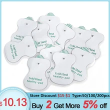 Tens электроды колодки стикер для электрической Цифровой Терапии Массажер устройство оснастки клей гель стикер терапевтический стимулятор мышц