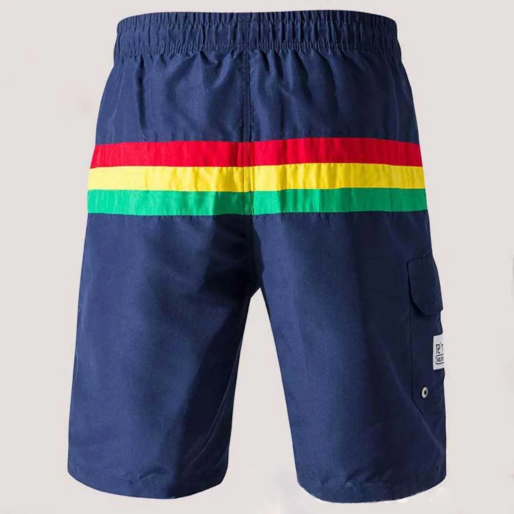 Sports Pants Gym Cargo Beach Shorts Men Summer Print Trunks Quick Dry Beach Surfing Running Short Pant