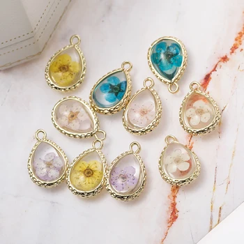 

10pcs/set Supplies For Jewelry Shining Crystal Charm Pendants For DIY Earrings Findings Necklace Bracelet Charms Accessories