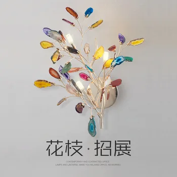 

Wall Lamp A Living Room Concise Modern Bedside Lamp Bedroom Villa Model Between Light Luxurious Colour Jade Northern Europe