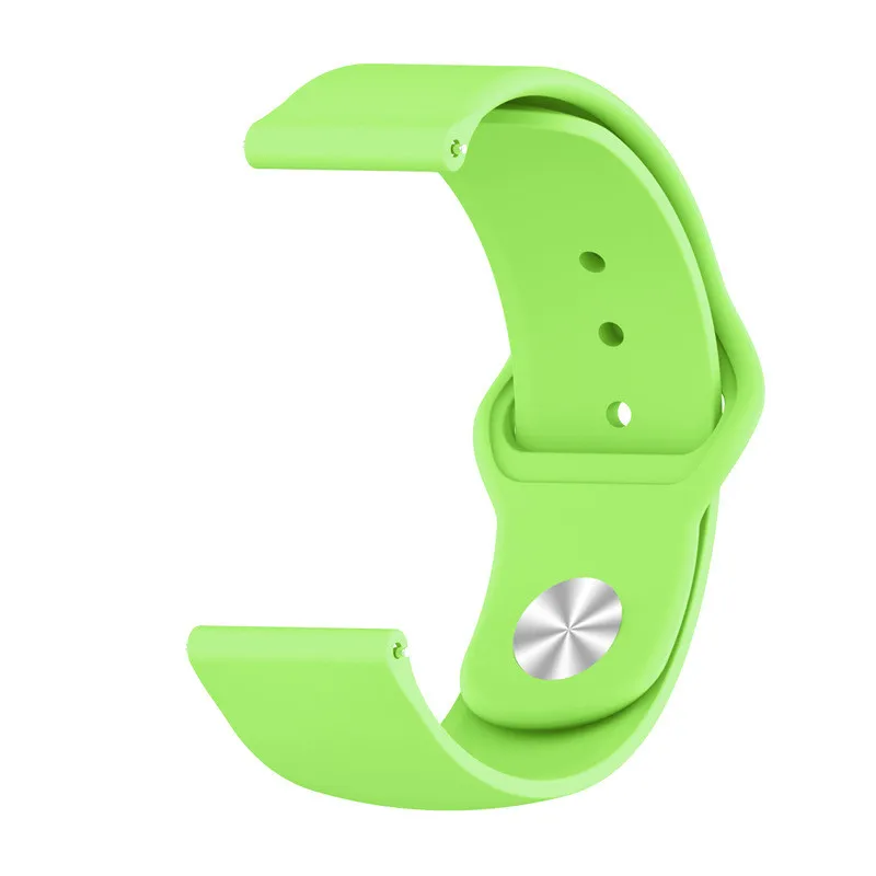 Ремешок для Xiaomi Huami Amazfit GTR 47 мм 42 мм ремешок силиконовый спортивный Wacthband мягкий браслет быстросъемный наручный ремень COMLYO - Цвет: Зеленый