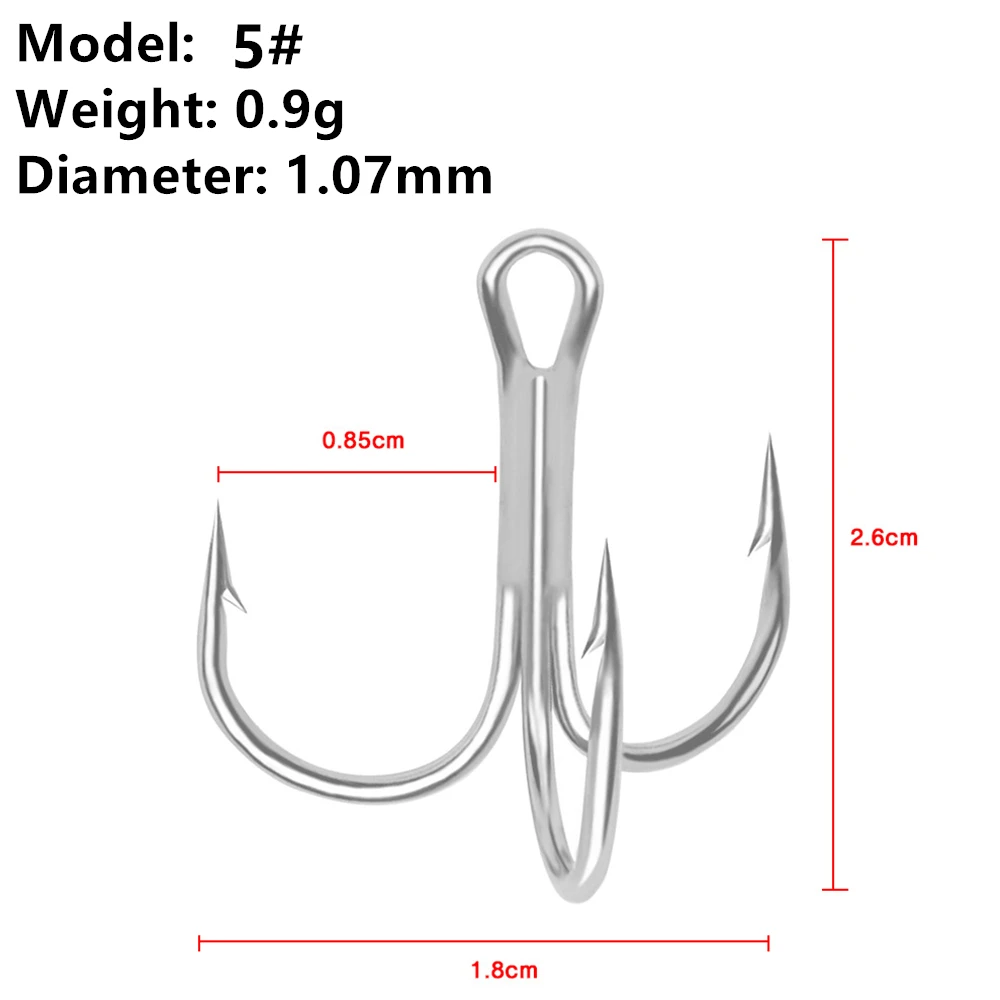 5 шт./уличная зимняя рыбалка Высокоуглеродистый тройной колючий воблер fishhook1#-11# искусственная японская метательная Рыболовная Снасть приманка