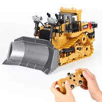 2.4Ghz 9 Channel RC Bulldozer Tractor 1/24 Full Functional Light & Sound Construction Engineering Car Vehicles Truck Toys 2