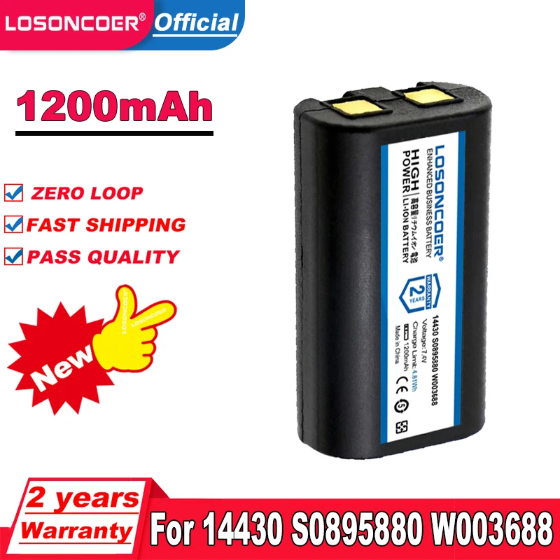 Аккумулятор LOSONCOER 1200 мАч для 3M PL200 14430 S0895880 W003688 DYMO 260P 280 LabelManager 260 PnP | Мобильные