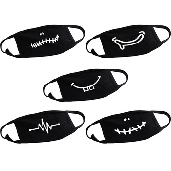 

1 PC Tooth ECG Printing Mask Mask Dustproof Cotton Cartoon Cute Masks Anti-Fog Facial Cover Breathable Face Mask Dropship New