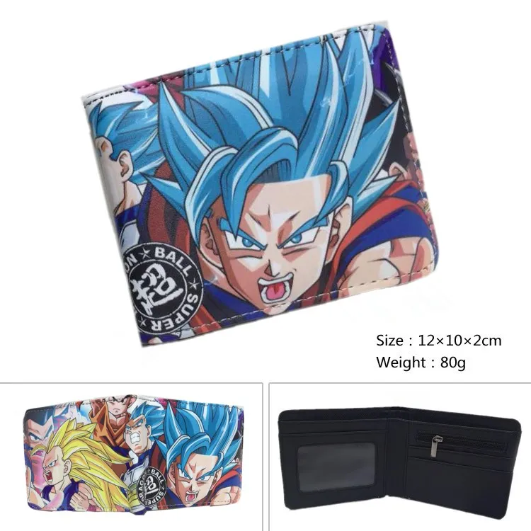 Новое поступление, мультяшный кошелек Dragon Ball Z, аниме Dragon Ball Super Broly, мужской короткий кошелек с отделением для монет, кошелек для студента, подарок - Цвет: CC