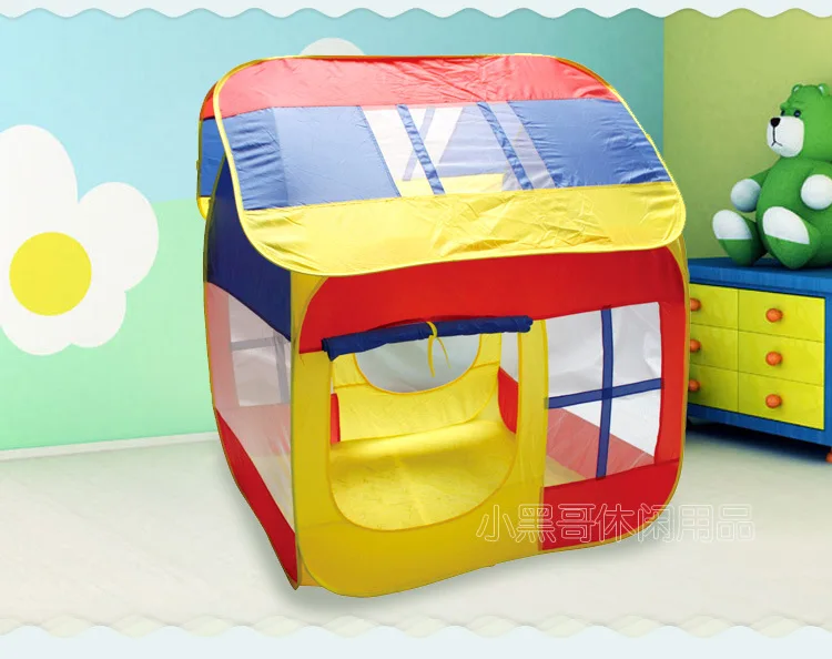 KID'S Tent Game House Folding House Tent Indoor Outdoor Toy House Quickly Open Steel Wire