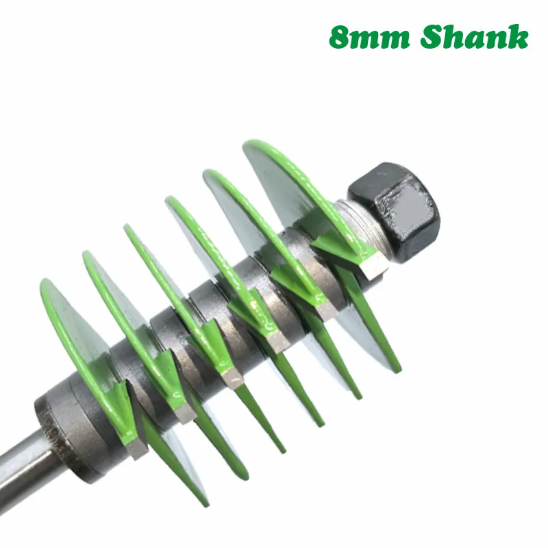 

1pc 8mm Shank Milling Cutter Woodwork 2 Teeth Adjustable Finger Joint Router Bit Tenon Cutter Industrial Grade Wood Tool MC02036