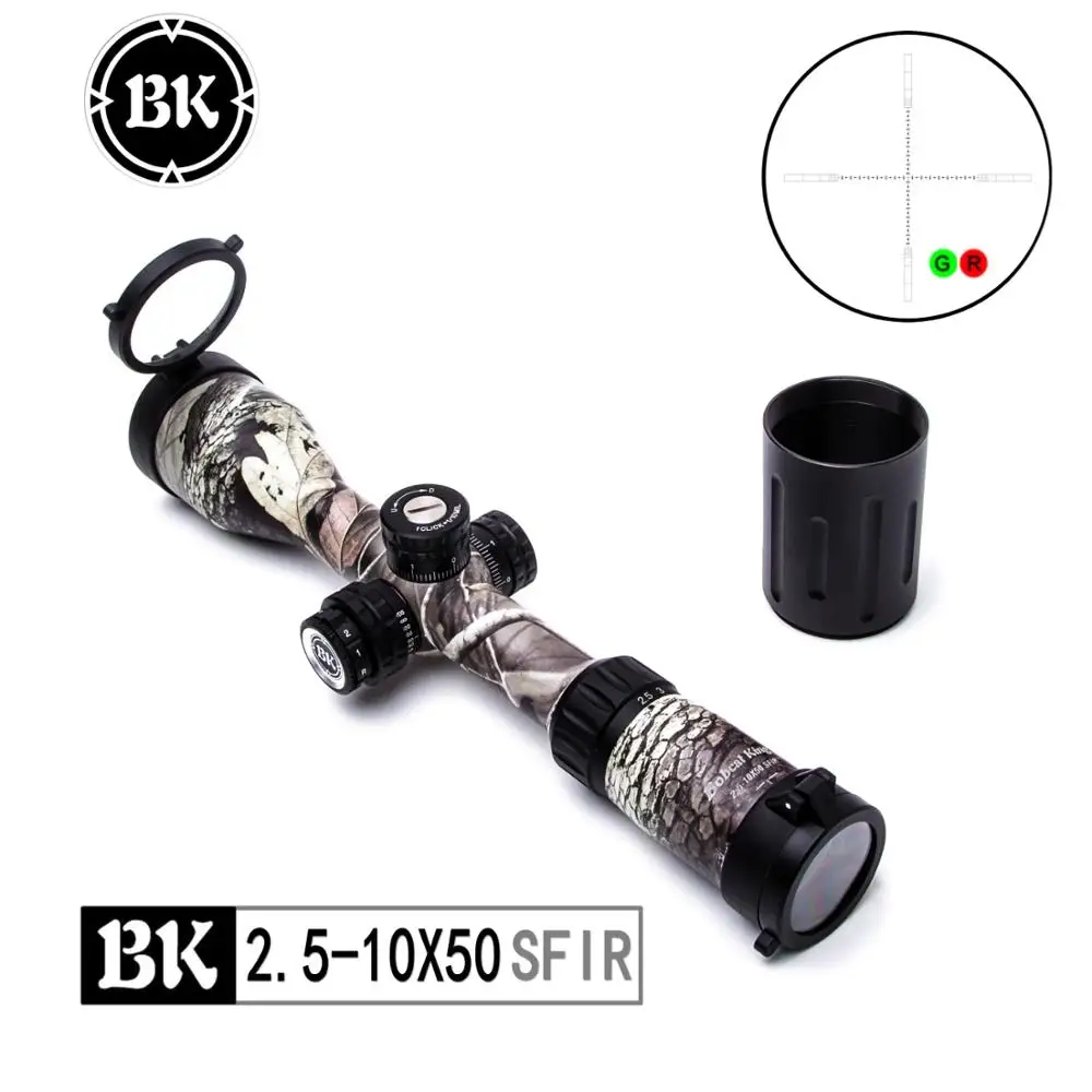 Bobcat King прицел для винтовки BK 2,5-10X50 SFIR Крест тактическая дифференциация Оптический Прицел Снайперская Охотничья винтовка прицеливание страйкбольная винтовка