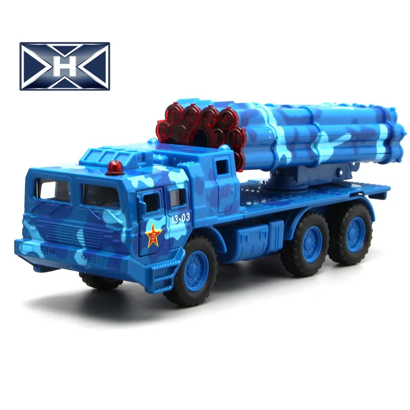 

Hot Sales 17183 Jiaye Alloy Missile War Car Model Warrior with Sound And Light Window Box Children Military Toy
