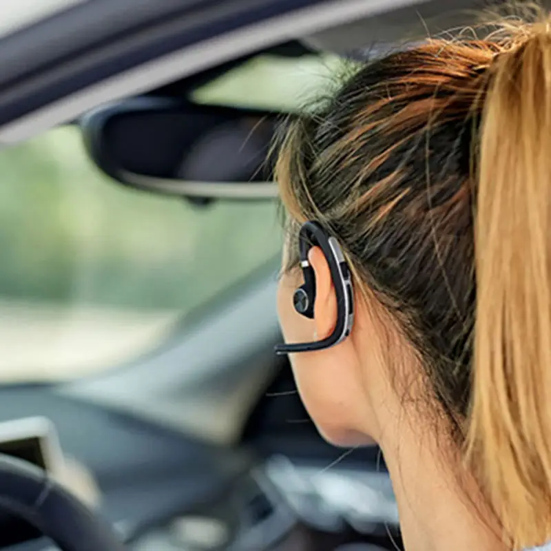 Обновление Bluetooth наушники Handsfree ушные крючки беспроводные гарнитуры V4.1 шумоподавление Hd микрофон музыка для Iphone huawei