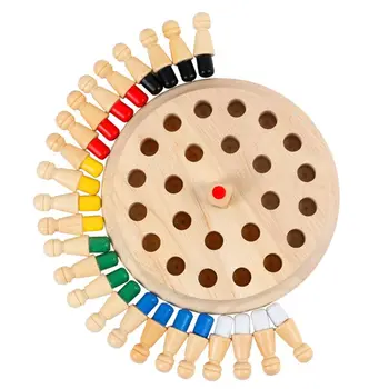 

Wooden Memory Chess Children Early Education Brain Toys Family Party Board Game
