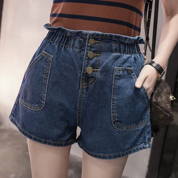 

HAYBLST Brand Denim Shorts Women Summer Jean 2020 Plus Size5XL Casual High Waist Korean Ultra Short Streetwear Trousers Clothing