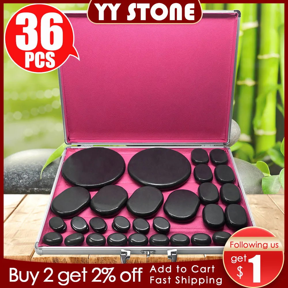 Tontin Hot Stone Massage Set Riscaldatore Box Lava Basalto Massage Stone Massager Pietre Rotonde Strumento Per L'Assistenza Sanitaria Con Riscaldatore