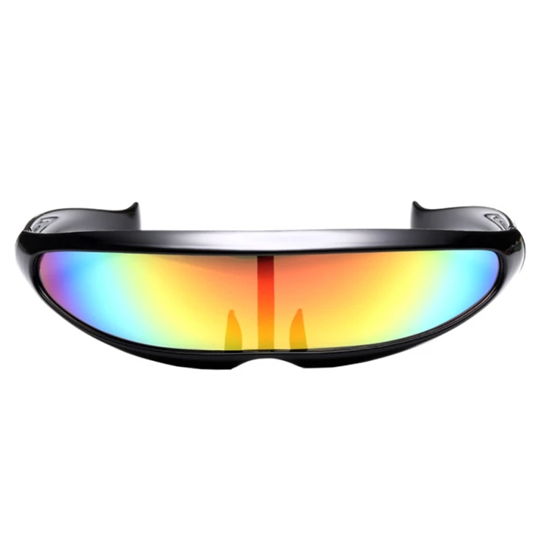 

NEW Fashion Goggles Futuristic Narrow Cyclops Sunglasses Cosplay Color Glasses Eyewear For Party