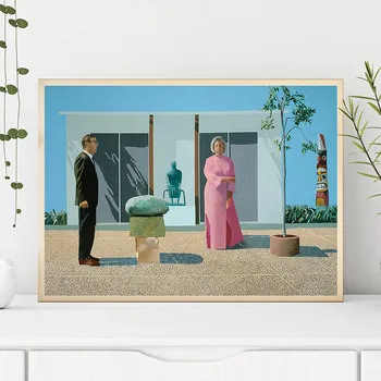 American Collectors by David Hockney Printed on Canvas 3