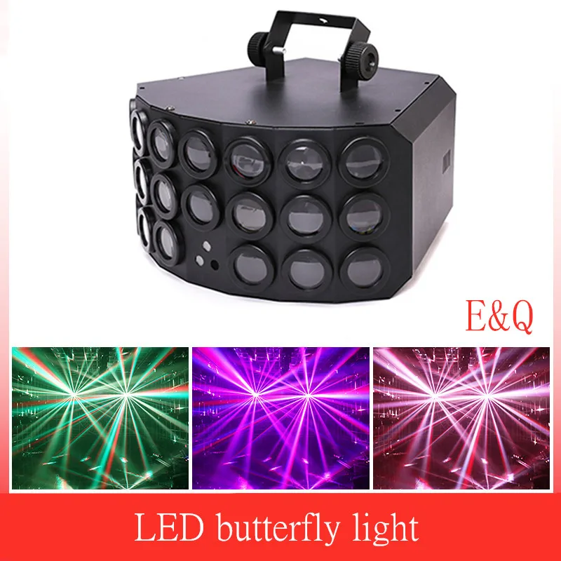 60W Club Party LED Laser Flash Disco Double Butterfly Light DMX512 Stage DJ Equipment Prom | Освещение