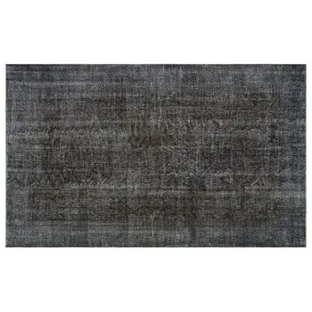 

Handmade Black Vintage Overdyed Turkish Area Rug 165x270 Cm-5'5''X8'10''