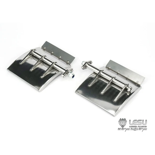 Metal 1Pair LESU Mudguard Fender for DIY 1/14 TAMIYA King Hauler Globe Liner RC Tractor Truck Model DIY Car 4