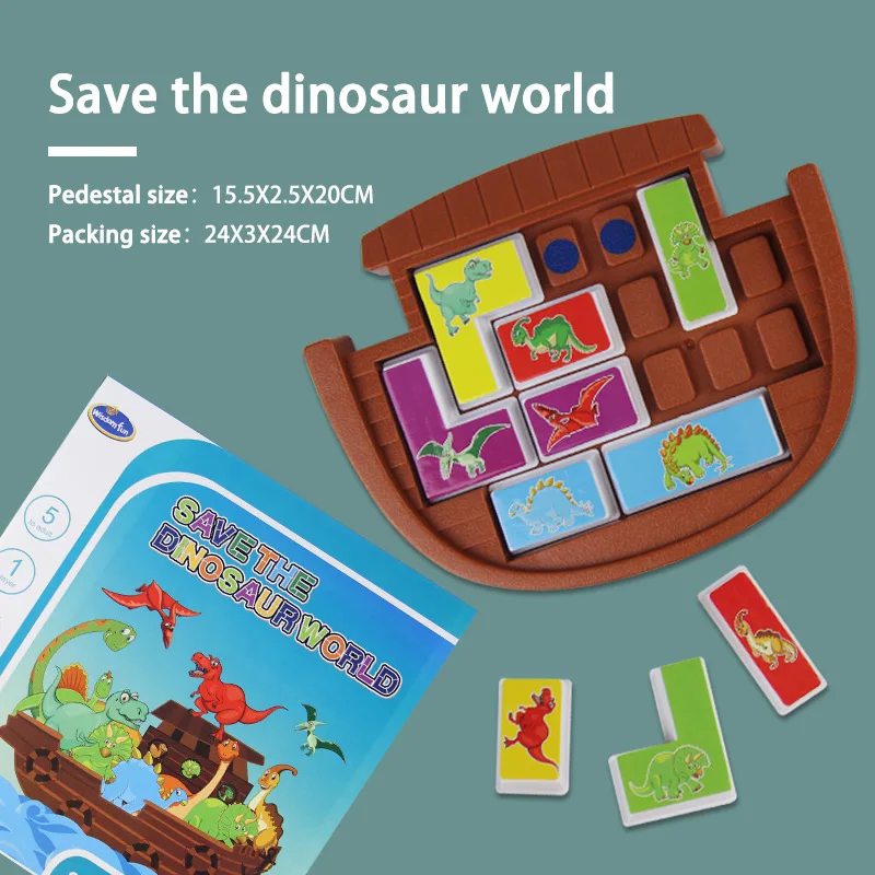 Save dinosaur world Спот логическая игра настольная игра-головоломка набор для доски красочные детские развивающие Обучающие Развивающие игрушки детские игры игрушки для детей - Цвет: Save dinosaur world
