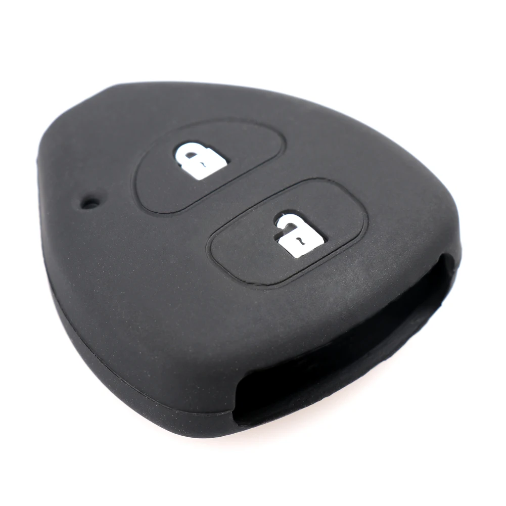 2 кнопки силиконовый чехол для ключа автомобиля для TOYOTA Corolla Hilux Vitz Vios Rav4 Aqua Camry Highlander Land Cruiser Pardo Prius
