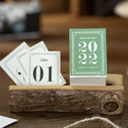 Bloc Notes Simple Vintage pour Mini bureau, 2022 jours, pour Table de bureau, calendrier, planificateur, Notes, 365 