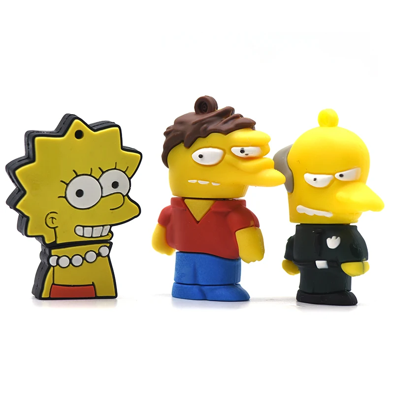 Bart Simpson мышь волк Memory Stick аниме мультфильм Симпсоны Usb Flash Drvie 32 ГБ 16 ГБ 8 ГБ 4 ГБ флеш-накопитель 64 ГБ U Stick