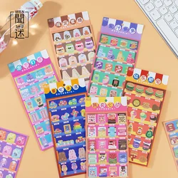 1pcs/lot Kawaii Stationery Stickers Girl Grocery Store Series  Craft Scrapbooking Album Junk Journal Happy Planner Diary
