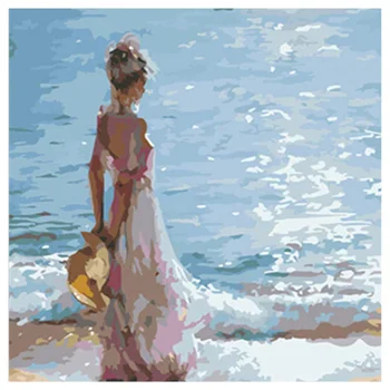 

Paint By Numbers Kits for Adult, DIY Canvas Painting for Adults Beginner -Bride Back