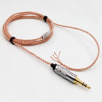 

diy earphone wire 7N single crystal copper cable DIP/Curved plug 80 core 4 share