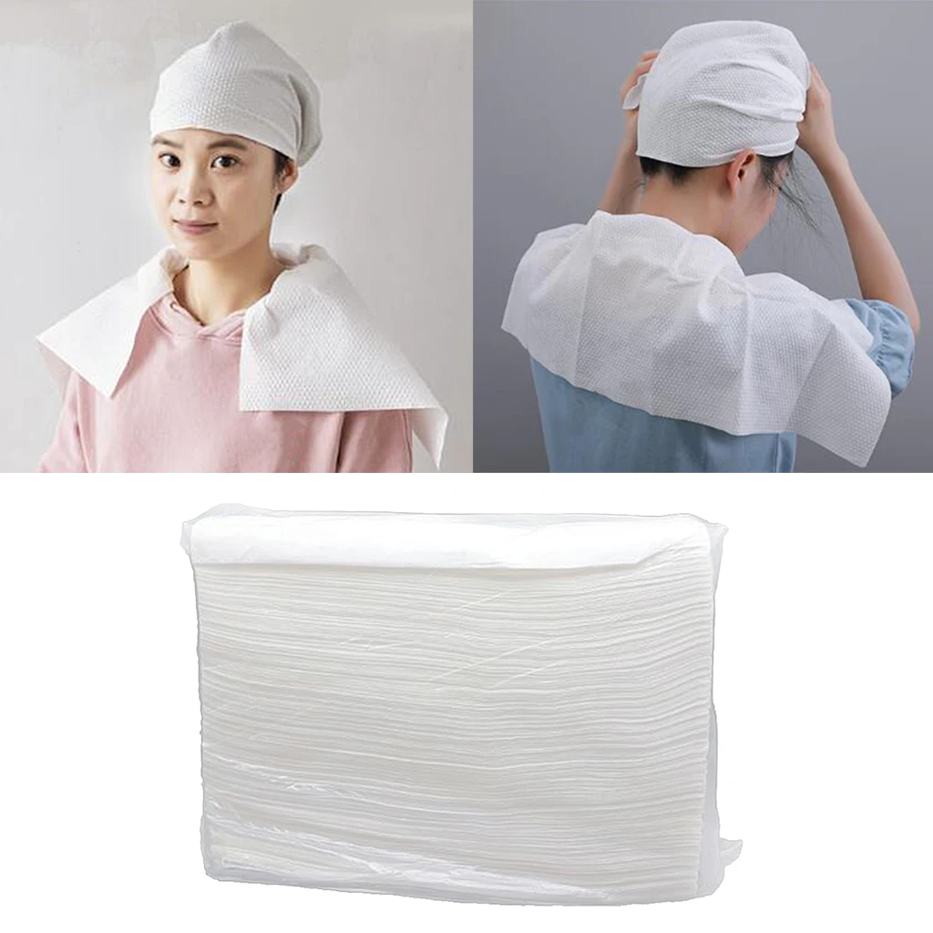 50 or 100 Pcs Soft Hairdressing Disposable Towels Hand & Hair Spa Towels Absorbent Hairdressing Towel Dry Hair Face Towel Wraps