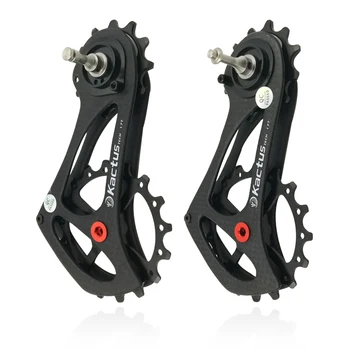 

Bike Bicycle Rear Derailleur Cage Pulley Carbon Fiber 17T For SRAM RIVAL FORCE RED ETAP Lightweight Ceramic Bearing Jockey Wheel