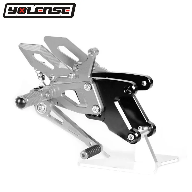 CNC Алюминий Мотоцикл Регулируемые Rearsets задние наборы подножки для Yamaha YZF R1 YZFR1 YZF-R1