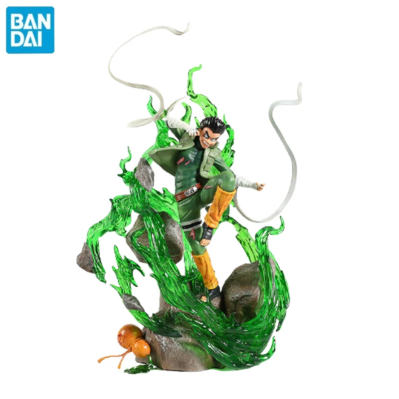

Bandai Anime Shippuden Naruto Gk Action Figures Rock Lee Eight Gates Painted Big Statue Collect Room Decoration Model Dolls Toys