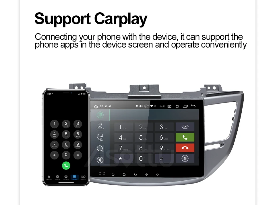 Asottu HY604 android 9,0 PX6 автомобильный dvd для Tucson ix35 автомобильный dvd gps навигатор raido Видео Аудио плеер автомобиля 2 din стерео