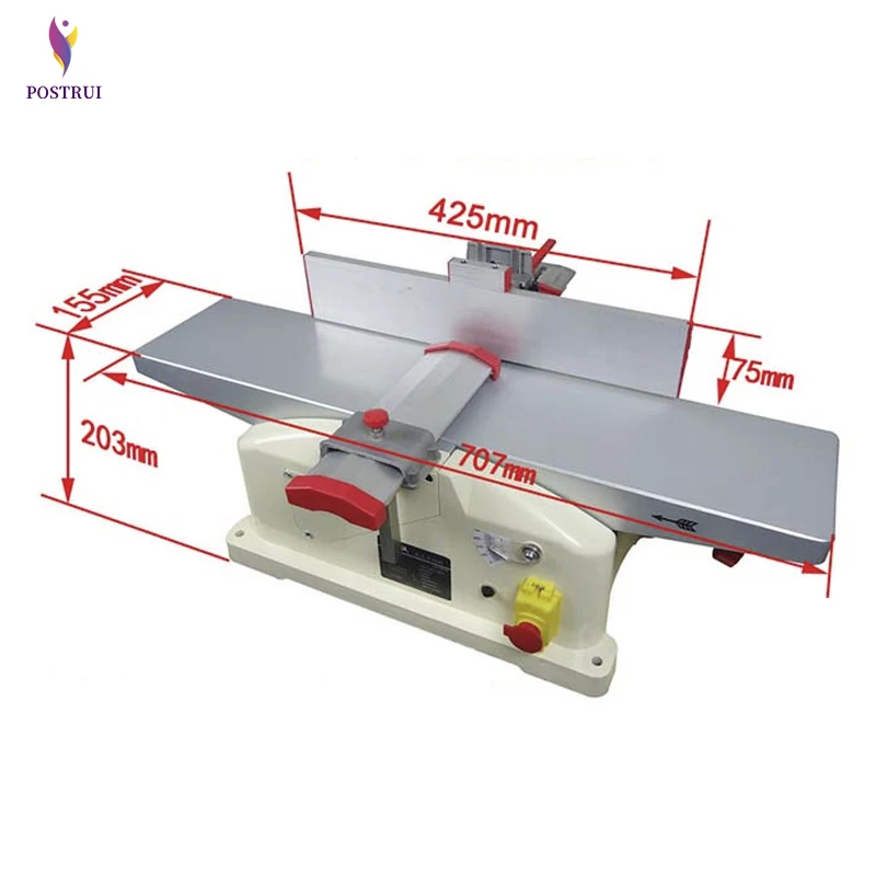 Бытовой Настольный деревообрабатывающий строгальный станок многофункциональный DIY Электрический строгальный станок по дереву 220 В 1280 Вт