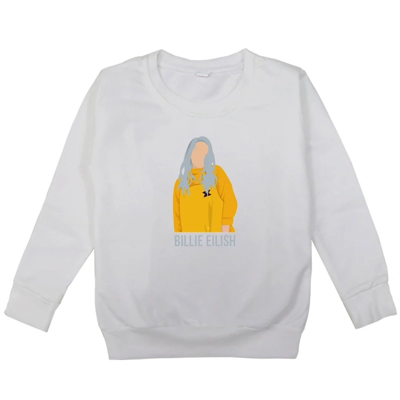 kids hoodies 10 Fashion Billie Eilish T-shirts Kids Clothes Winter Autumn Hoodie Children Sweatshirts for Baby Boys Girls Long Sleeves hoodie - Цвет: kids hoodies 10