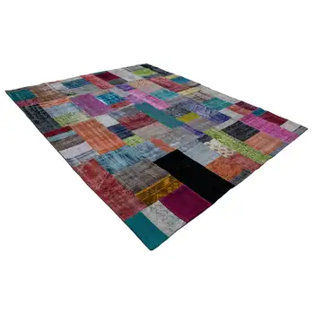

253x304 Cm Multicolor Handmade Patchwork Rug-8x10 Ft