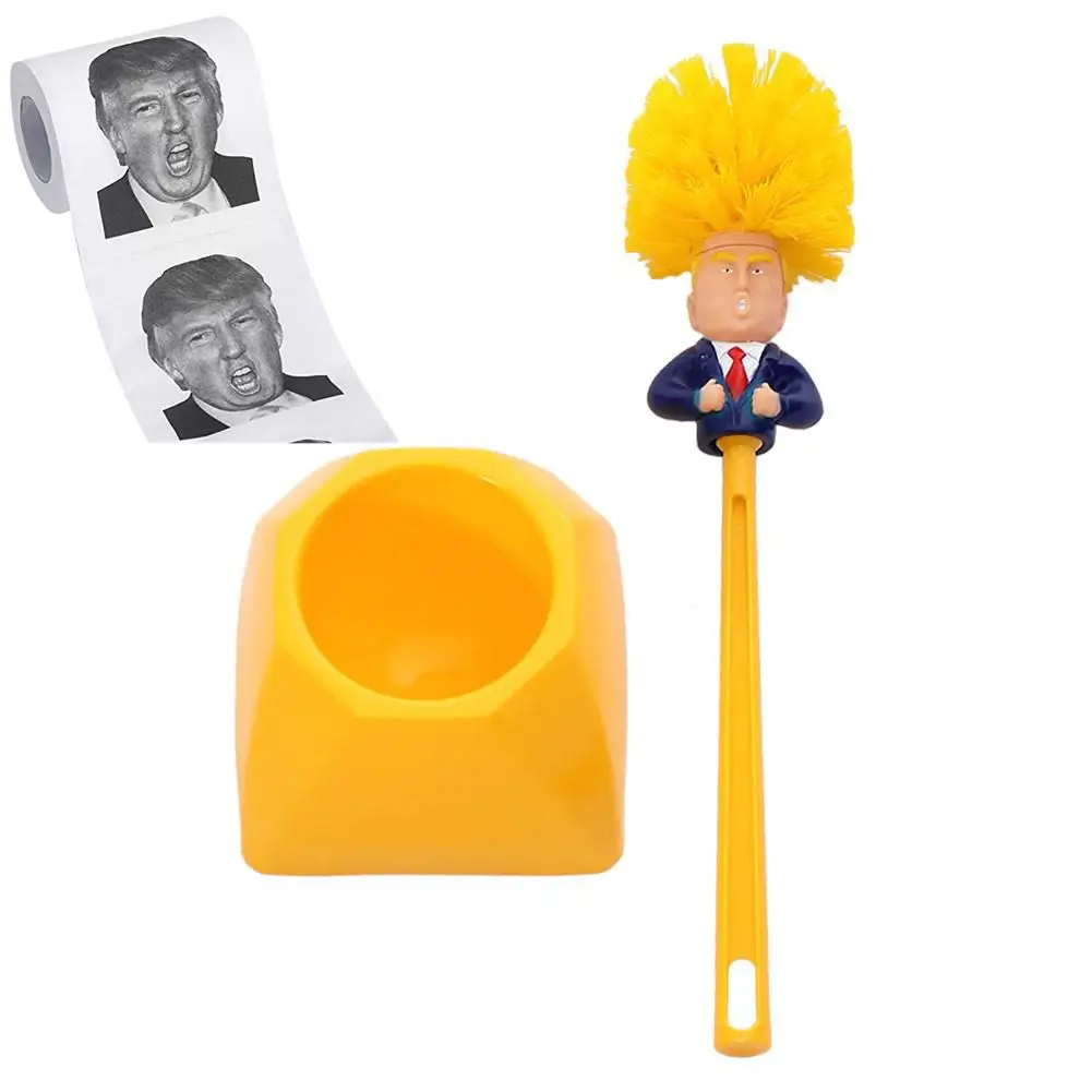 Дональд Трамп печати очиститель для туалета Основа щетки бумажный набор полотенец