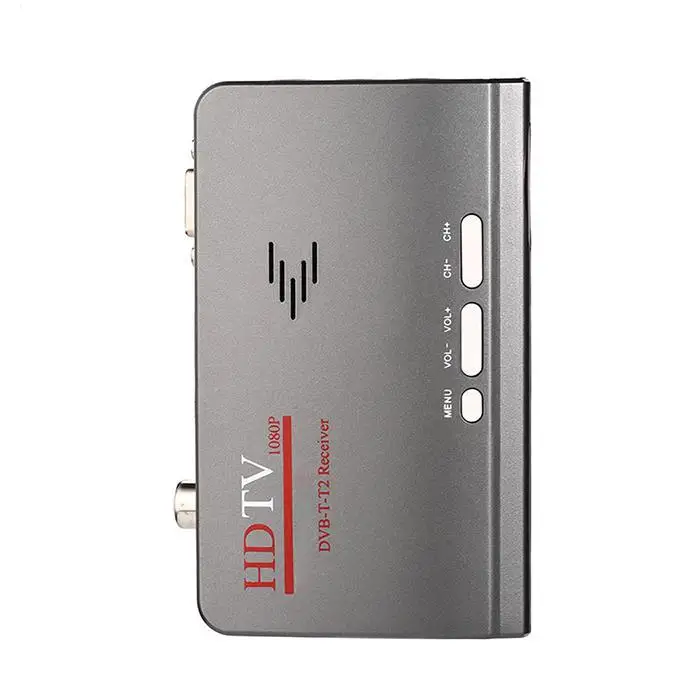 1080P HD ТВ DVB-T2 DVB-T видео из AV в DC5V-1A VGA ТВ-бокс с USB Поддержка MPEG4 MAX.5W для всех CRT и ЖК-дисплей мониторов