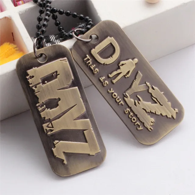 Game DayZ Keychain day z Antique Metal Necklace Beads Chain Alloy