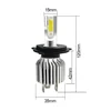 Minifaro Led para coche, bombilla de luz fría H4 H8 H11 9005 9006 HB3 BH4 H1, diodo, lámparas H4 H7 ► Foto 2/6