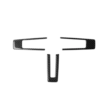 

Sticker Steering Wheel trim For Ford Mustang 2009-2013 Auto Carbon Fiber Black Interior